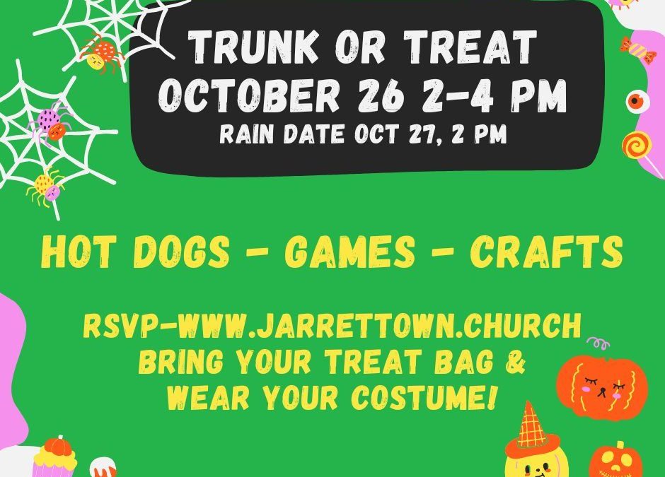 Collect Candy and Create Memories at JUMC Trunk or Treat