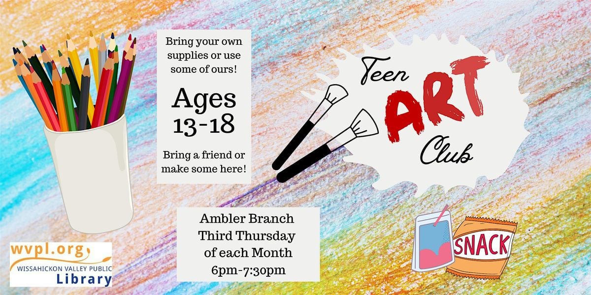 Artistic Adventures Await at the Teen Art Club in Ambler